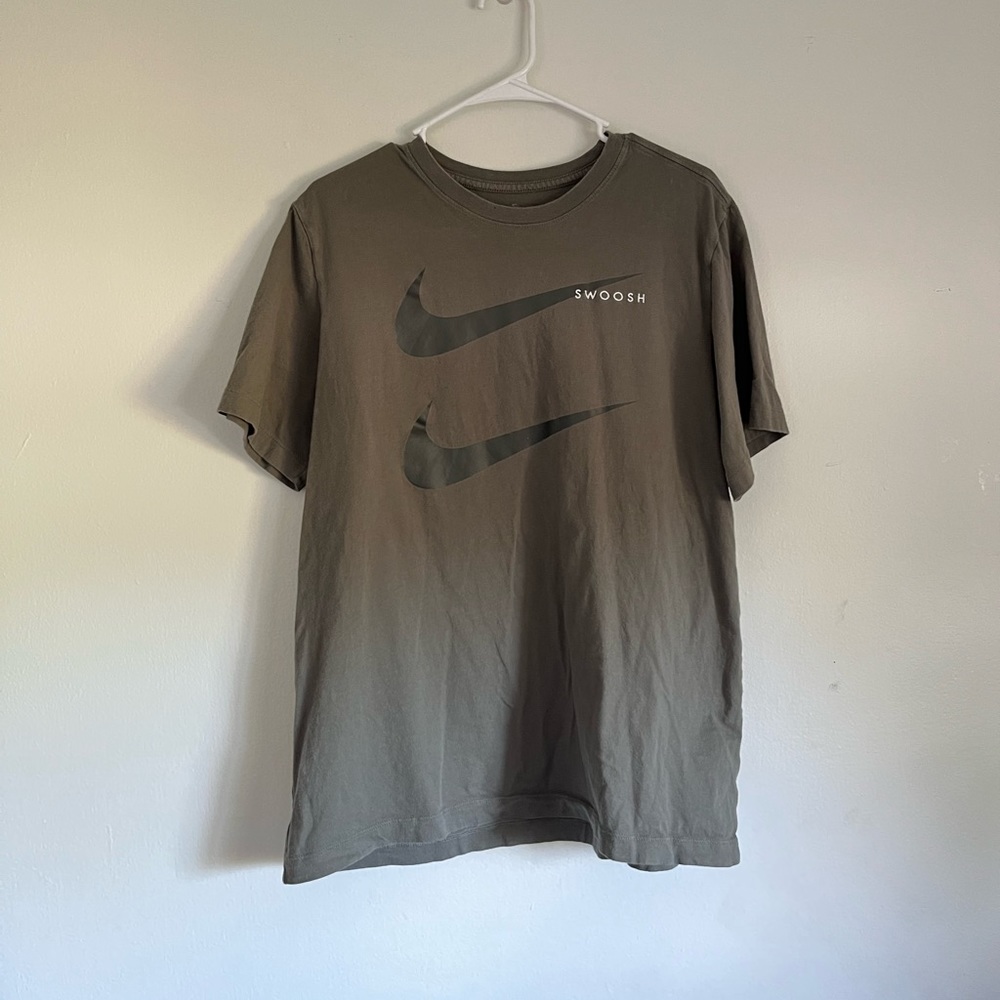 Nike double swoosh olive green large